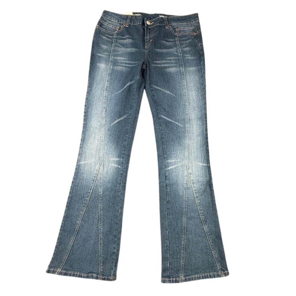 Azzure Love Life Denim Women Flare Jeans Panna Blue Seam Detail L3148 Size 30 - Picture 1 of 12